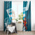 Honduras Football Window Curtain Scarlet Macaw Mascot