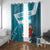 Honduras Football Window Curtain Scarlet Macaw Mascot