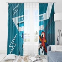 Honduras Football Window Curtain Scarlet Macaw Mascot