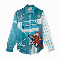 Personalized Honduras Football Women Casual Shirt Scarlet Macaw Mascot