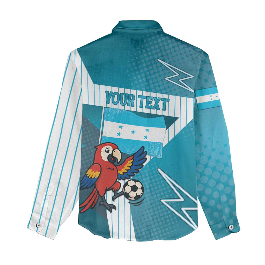 Personalized Honduras Football Women Casual Shirt Scarlet Macaw Mascot