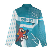 Personalized Honduras Football Women Casual Shirt Scarlet Macaw Mascot