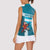 Personalized Honduras Football Women Sleeveless Polo Shirt Scarlet Macaw Mascot