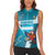Personalized Honduras Football Women Sleeveless Polo Shirt Scarlet Macaw Mascot