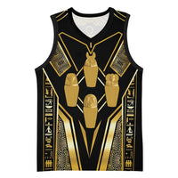 Egypt Canopic Jars Basketball Jersey Ancient Mythology Four Sons of Horus