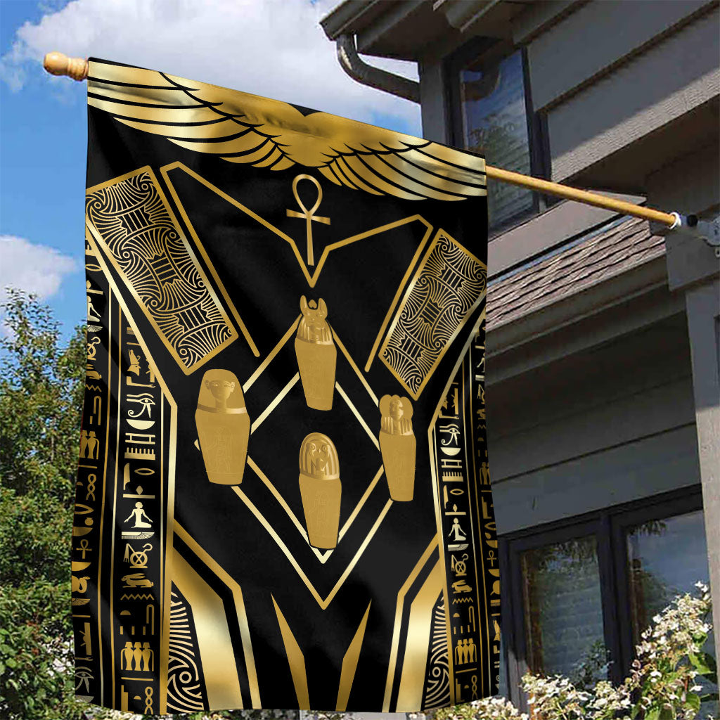 Egypt Canopic Jars Garden Flag Ancient Mythology Four Sons of Horus