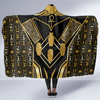 Egypt Canopic Jars Hooded Blanket Ancient Mythology Four Sons of Horus
