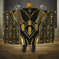 Egypt Canopic Jars Hooded Blanket Ancient Mythology Four Sons of Horus