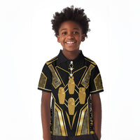 Egypt Canopic Jars Kid Polo Shirt Ancient Mythology Four Sons of Horus