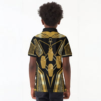 Egypt Canopic Jars Kid Polo Shirt Ancient Mythology Four Sons of Horus