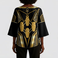 Egypt Canopic Jars Kimono Sleeve Blouse Ancient Mythology Four Sons of Horus