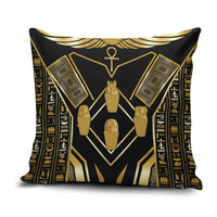 Egypt Canopic Jars Pillow Cover Ancient Mythology Four Sons of Horus