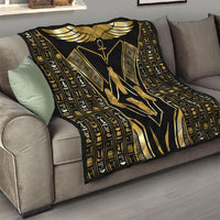 Egypt Canopic Jars Quilt Ancient Mythology Four Sons of Horus