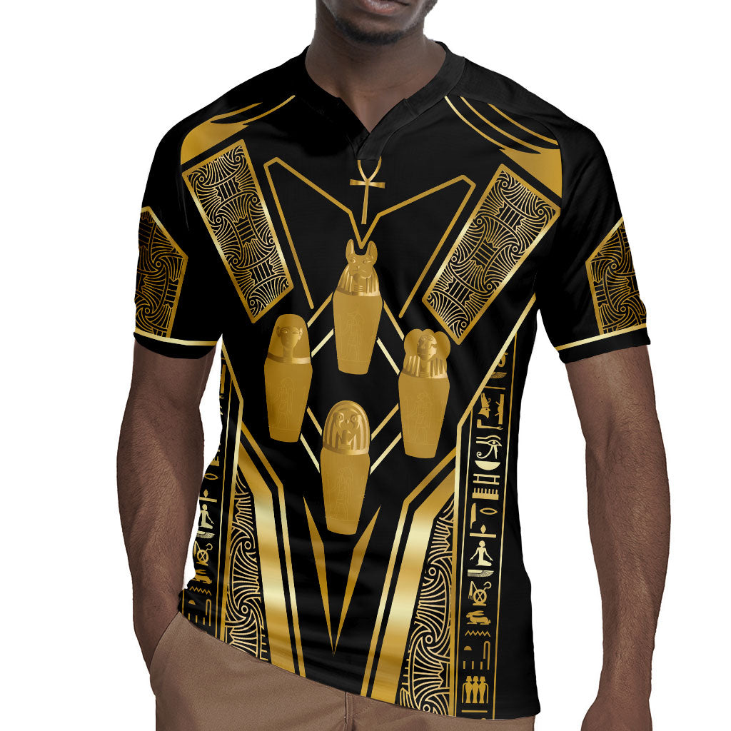 Egypt Canopic Jars Rugby Jersey Ancient Mythology Four Sons of Horus
