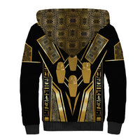 Egypt Canopic Jars Sherpa Hoodie Ancient Mythology Four Sons of Horus