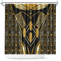 Egypt Canopic Jars Shower Curtain Ancient Mythology Four Sons of Horus