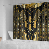 Egypt Canopic Jars Shower Curtain Ancient Mythology Four Sons of Horus