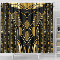 Egypt Canopic Jars Shower Curtain Ancient Mythology Four Sons of Horus