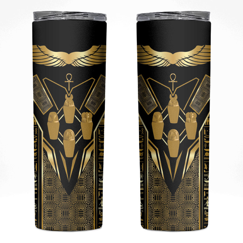Egypt Canopic Jars Skinny Tumbler Ancient Mythology Four Sons of Horus