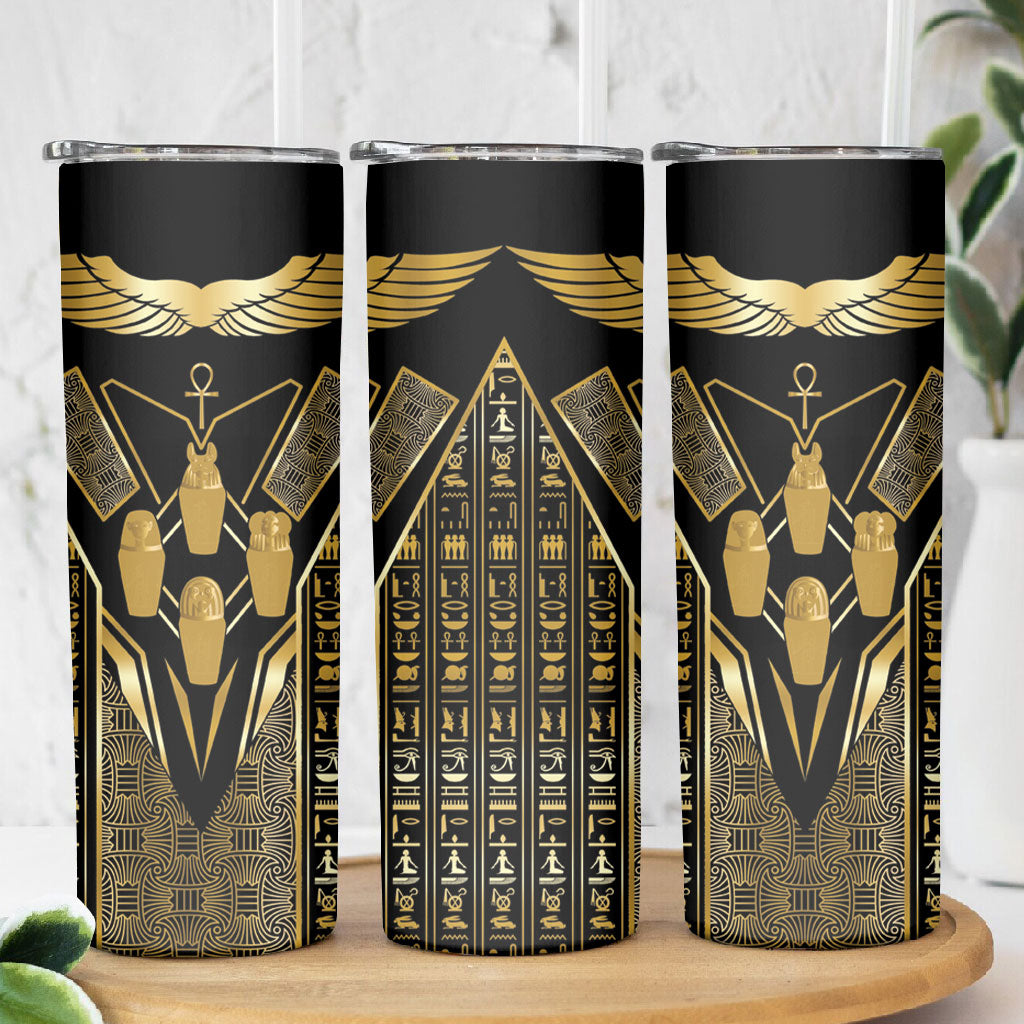 Egypt Canopic Jars Skinny Tumbler Ancient Mythology Four Sons of Horus