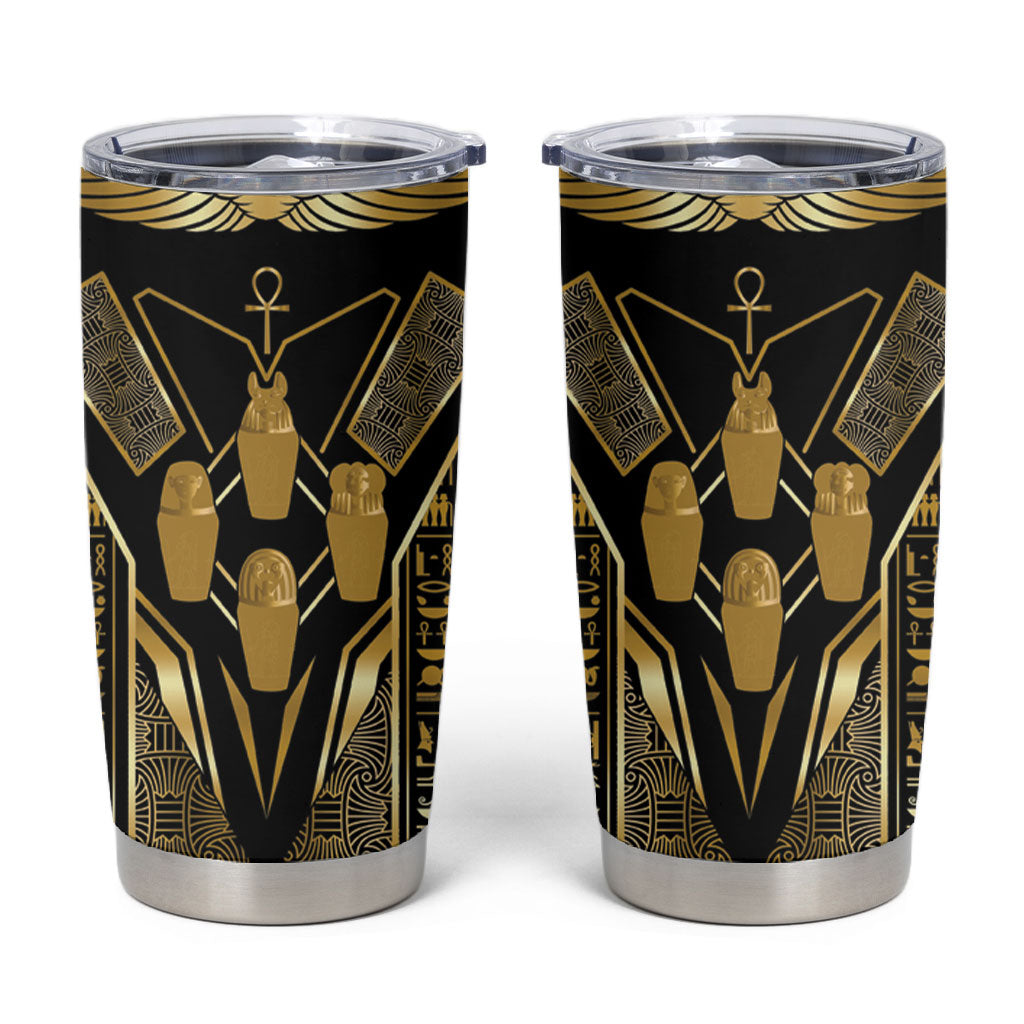 Egypt Canopic Jars Tumbler Cup Ancient Mythology Four Sons of Horus