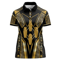 Egypt Canopic Jars Women Polo Shirt Ancient Mythology Four Sons of Horus