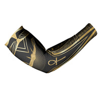 Egypt Winged Sun Arm Sleeves Ancient Mythology Golden Ankh