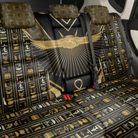 Egypt Winged Sun Back Car Seat Cover Ancient Mythology Golden Ankh