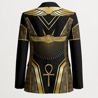 Egypt Winged Sun Blazer Ancient Mythology Golden Ankh