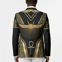 Egypt Winged Sun Blazer Ancient Mythology Golden Ankh