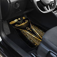 Egypt Winged Sun Car Mats Ancient Mythology Golden Ankh