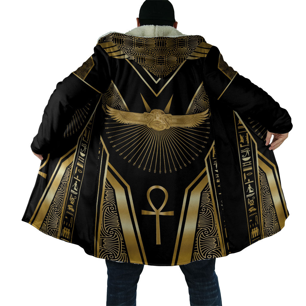 Egypt Winged Sun Cloak Ancient Mythology Golden Ankh