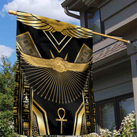 Egypt Winged Sun Garden Flag Ancient Mythology Golden Ankh