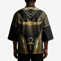 Egypt Winged Sun Kimono Ancient Mythology Golden Ankh