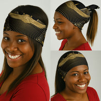 Egypt Winged Sun Neck Gaiter Ancient Mythology Golden Ankh