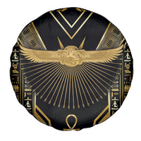 Egypt Winged Sun Spare Tire Cover Ancient Mythology Golden Ankh