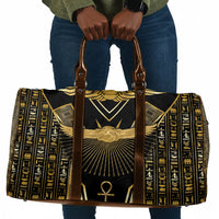 Egypt Winged Sun Travel Bag Ancient Mythology Golden Ankh