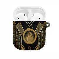 Egypt Ouroboros AirPods Case Ancient Mythology Infinity Serpent Gold