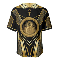 Egypt Ouroboros Baseball Jersey Ancient Mythology Infinity Serpent Gold