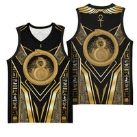 Egypt Ouroboros Basketball Jersey Ancient Mythology Infinity Serpent Gold
