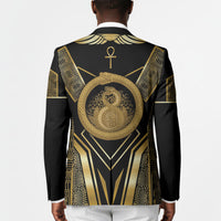 Egypt Ouroboros Blazer Ancient Mythology Infinity Serpent Gold