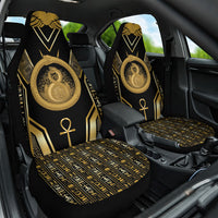 Egypt Ouroboros Car Seat Cover Ancient Mythology Infinity Serpent Gold