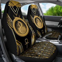 Egypt Ouroboros Car Seat Cover Ancient Mythology Infinity Serpent Gold