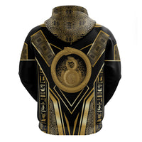 Egypt Ouroboros Hoodie Ancient Mythology Infinity Serpent Gold