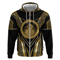 Egypt Ouroboros Hoodie Ancient Mythology Infinity Serpent Gold