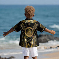 Egypt Ouroboros Kid Hawaiian Shirt Ancient Mythology Infinity Serpent Gold DT05