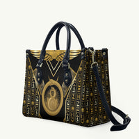 Egypt Ouroboros Leather Bag Ancient Mythology Infinity Serpent Gold