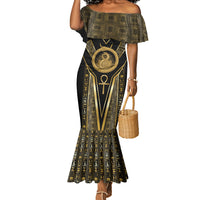 Egypt Ouroboros Mermaid Dress Ancient Mythology Infinity Serpent Gold