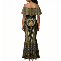 Egypt Ouroboros Mermaid Dress Ancient Mythology Infinity Serpent Gold