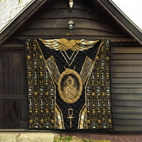 Egypt Ouroboros Quilt Ancient Mythology Infinity Serpent Gold